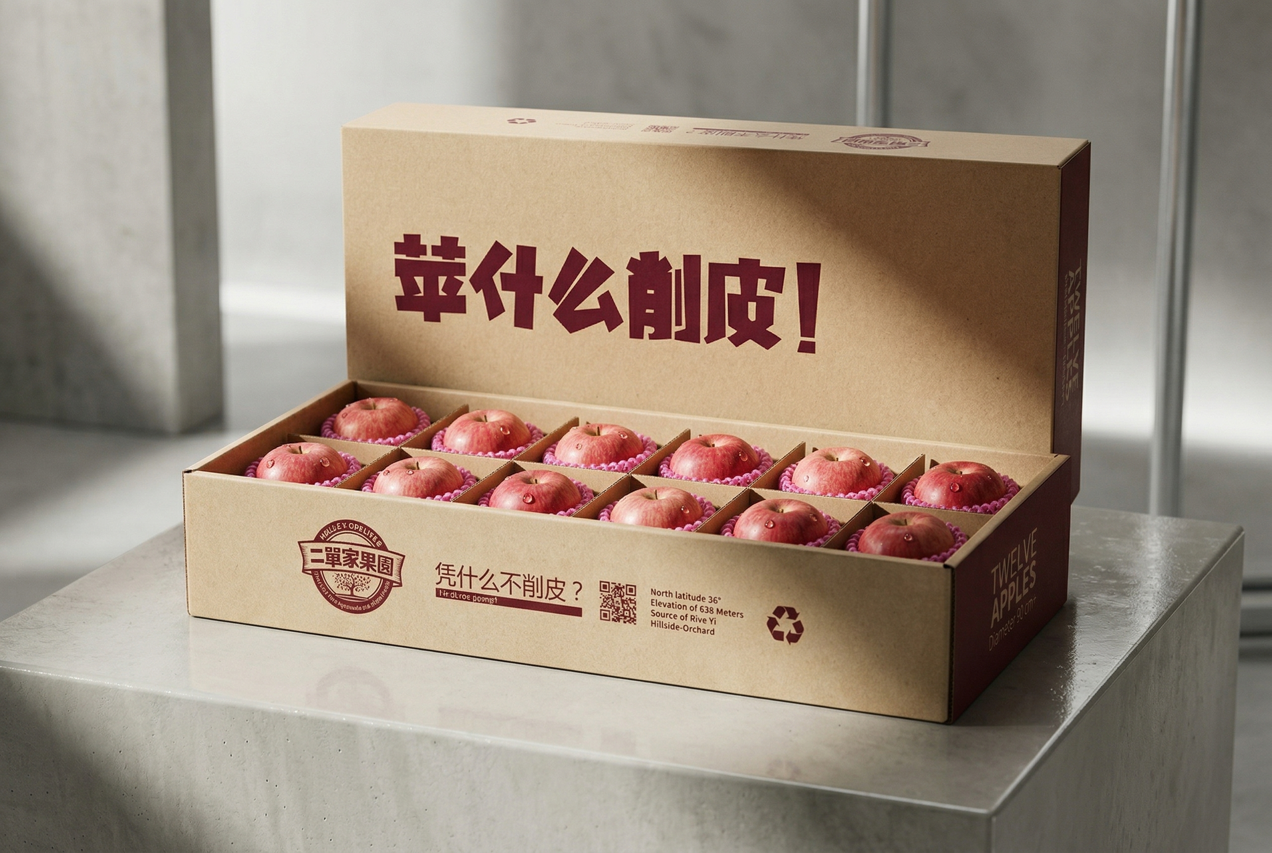 淄博包装设计怎么做？看品度如何让沂源苹果从地摊货23天卖193万