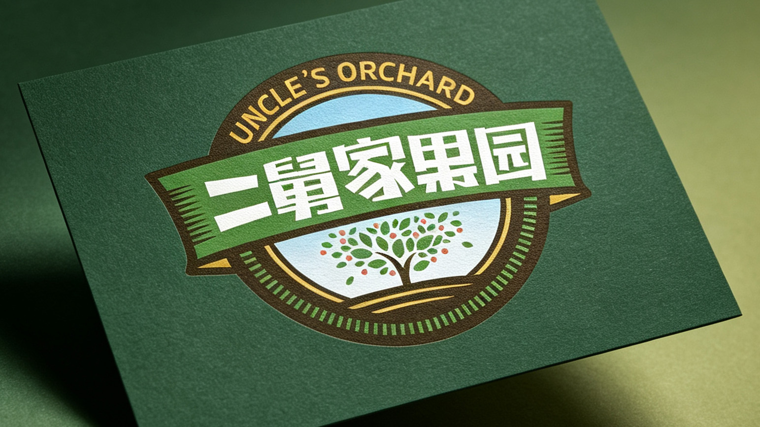 二舅家果园品牌Logo及VI视觉设计