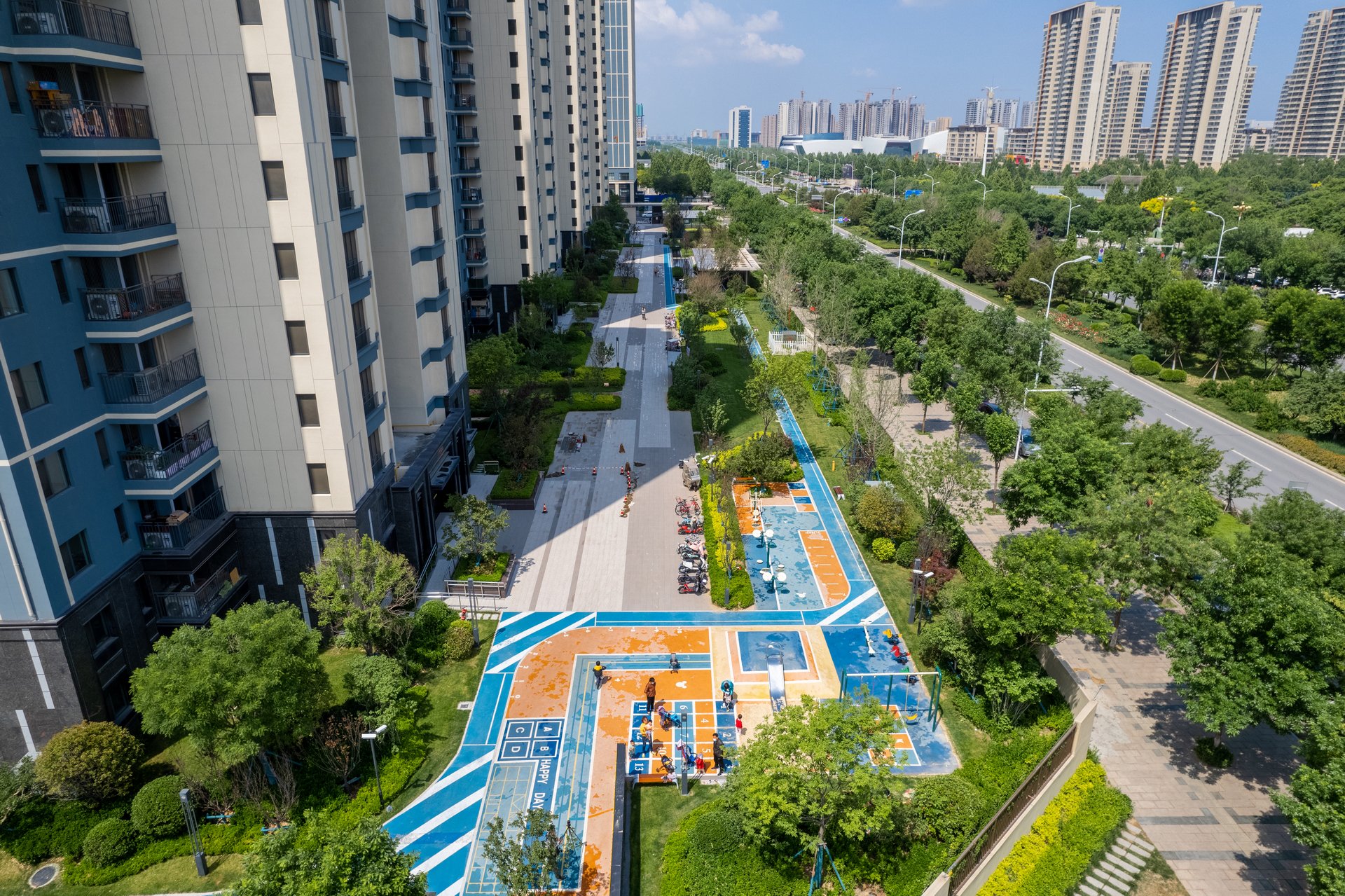 淄博万科新都会住宅建筑群航拍摄影