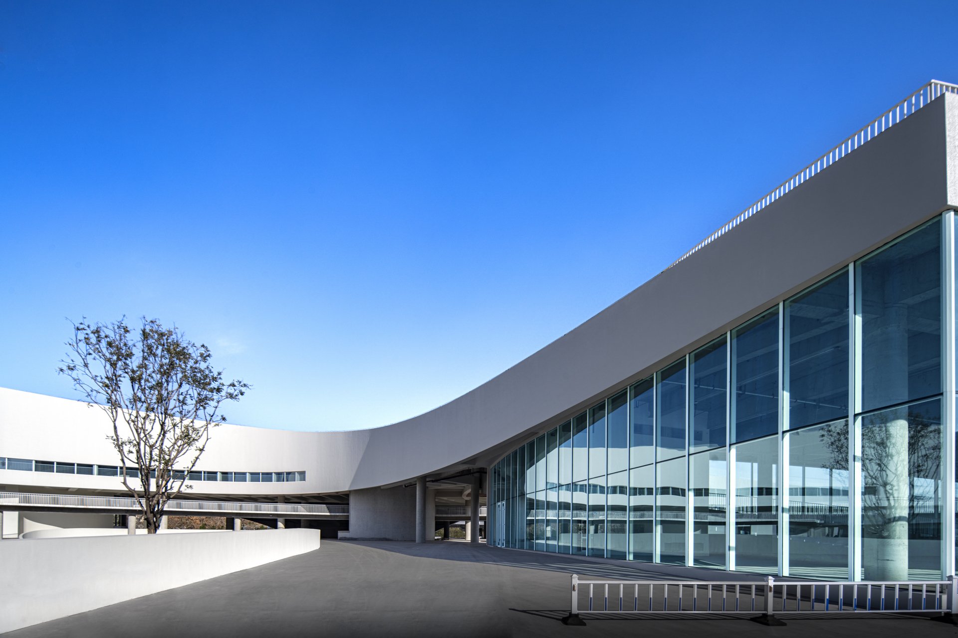 淄博高新区文体中心建筑立面摄影-品度商业摄影