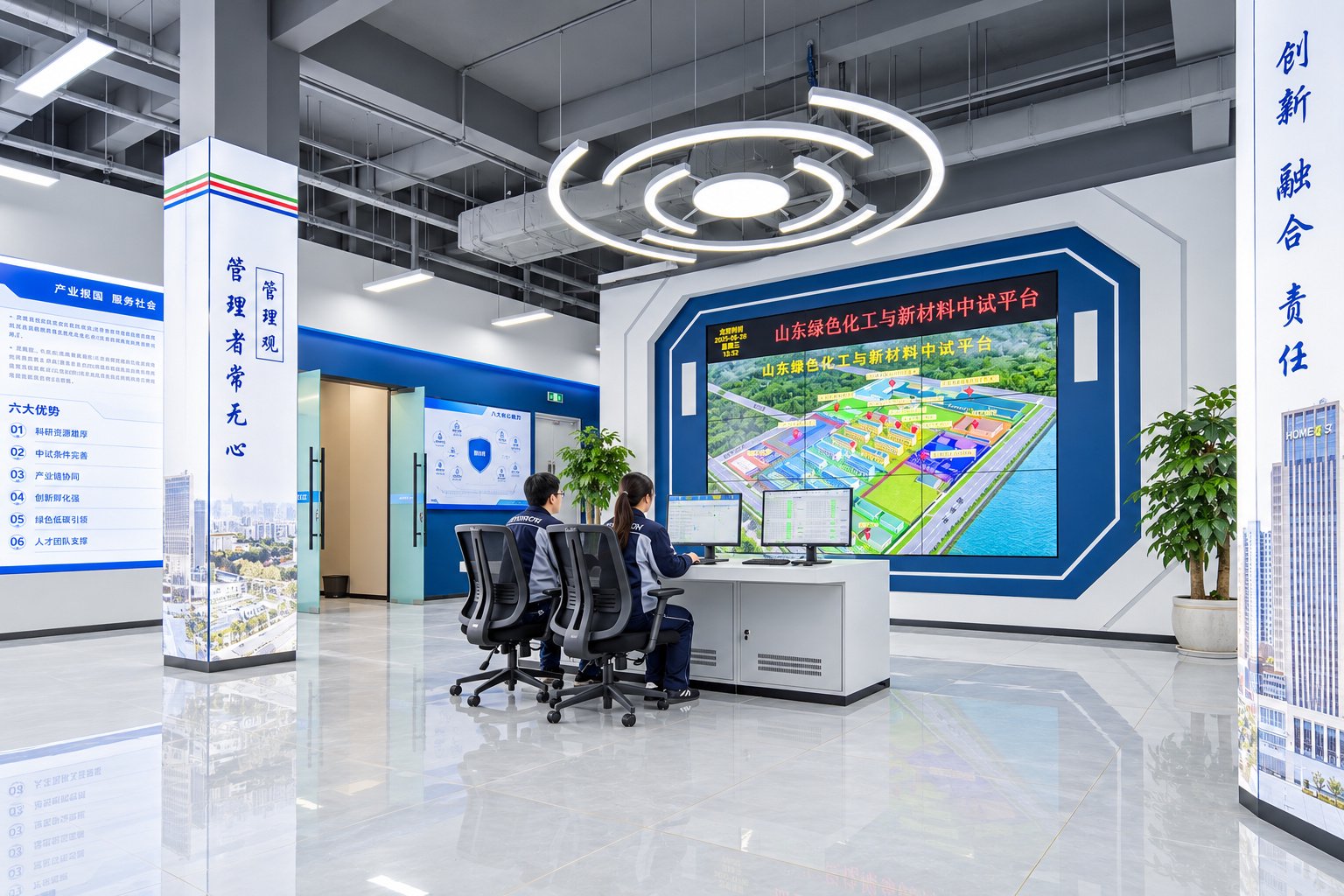 京博集团研发中心数字化展示空间-滨州企业摄影