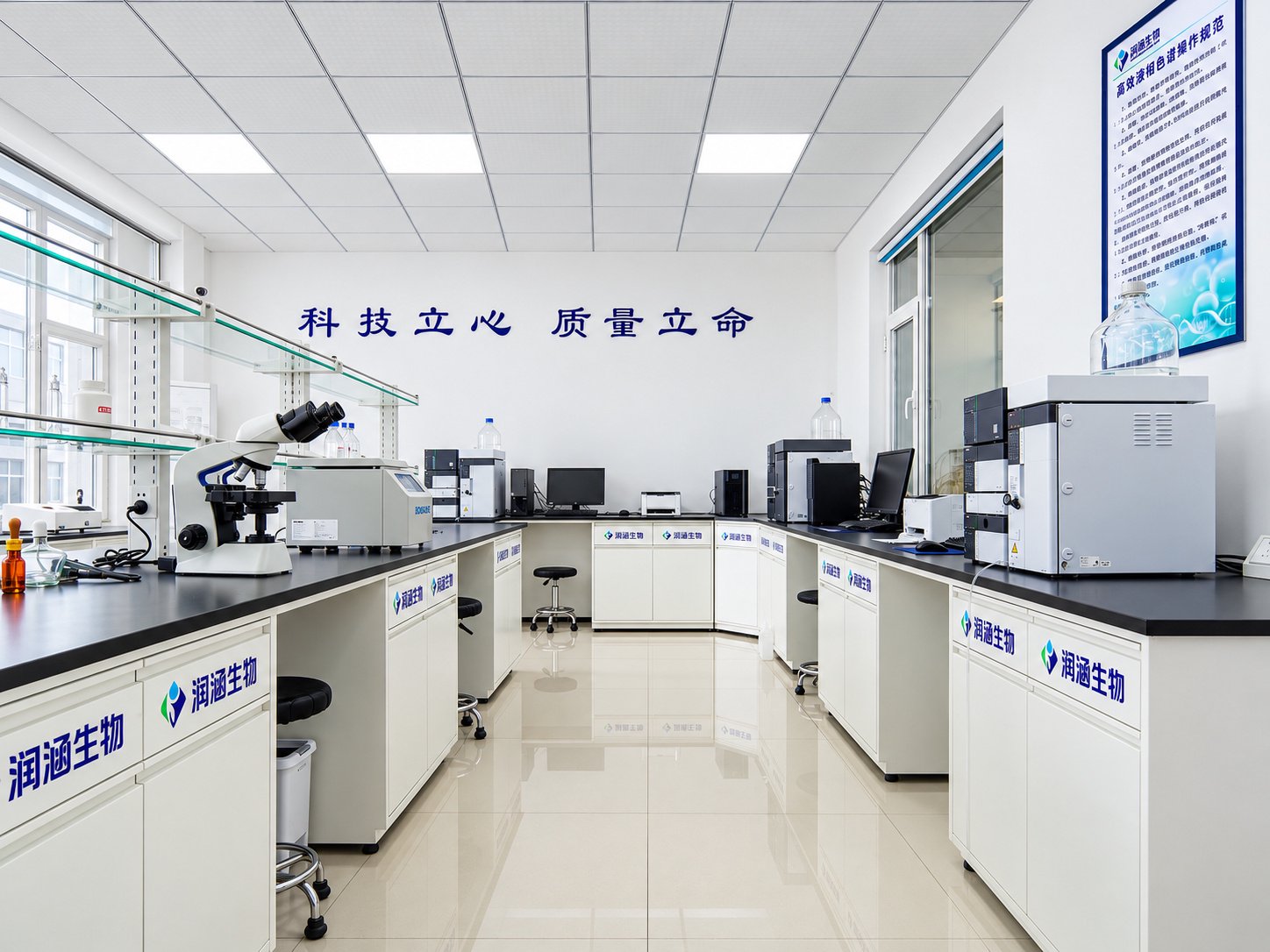 润涵生物工厂大型罐体与生产厂房-淄博工业摄影