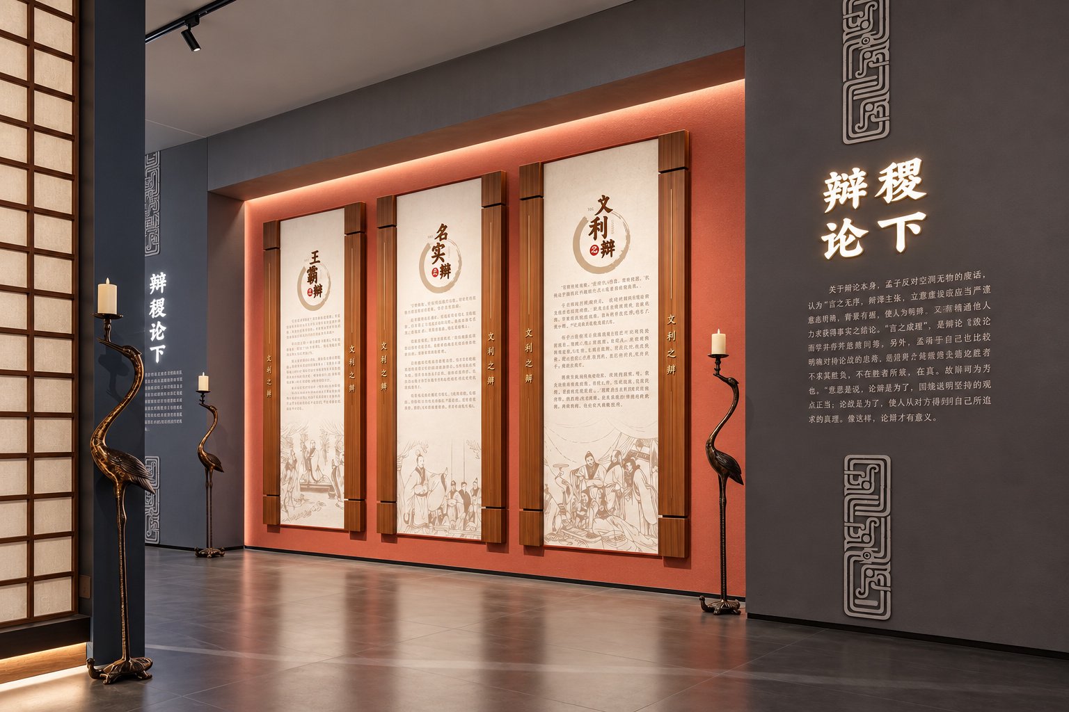 稷下学宫文展馆文化展陈细节-淄博展馆空间摄影