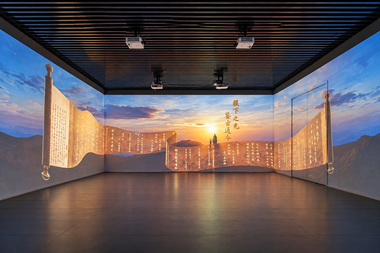 稷下学宫文展馆齐文化主题展厅空间摄影