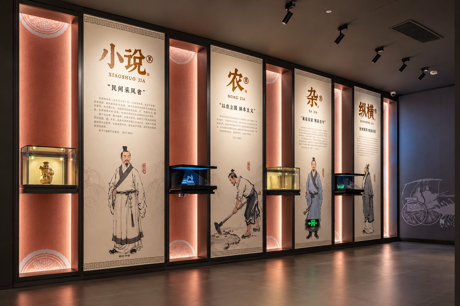 淄博稷下学宫文展馆数字展陈与文化展示空间摄影