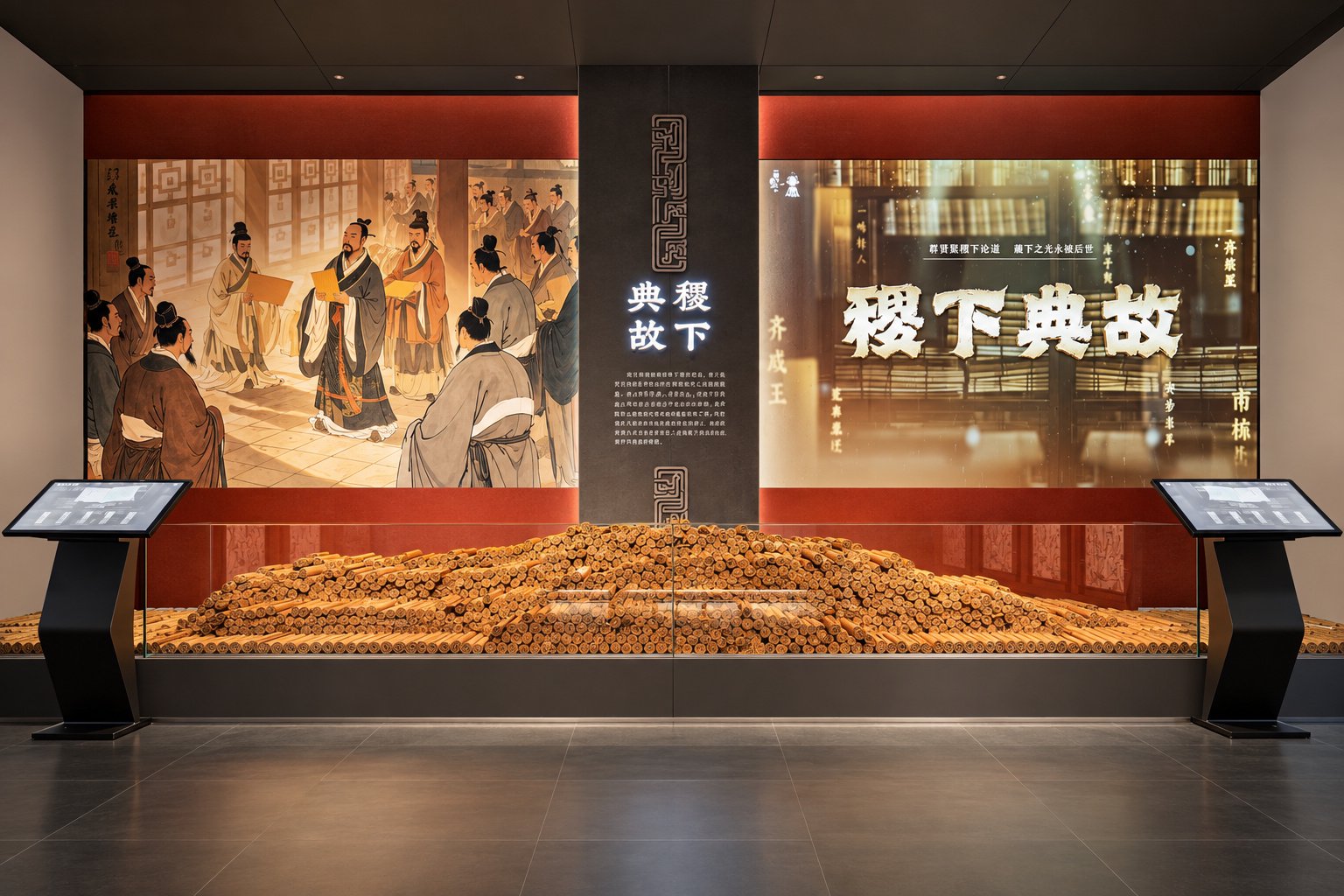 稷下学宫文展馆沉浸式展陈空间-淄博商业摄影