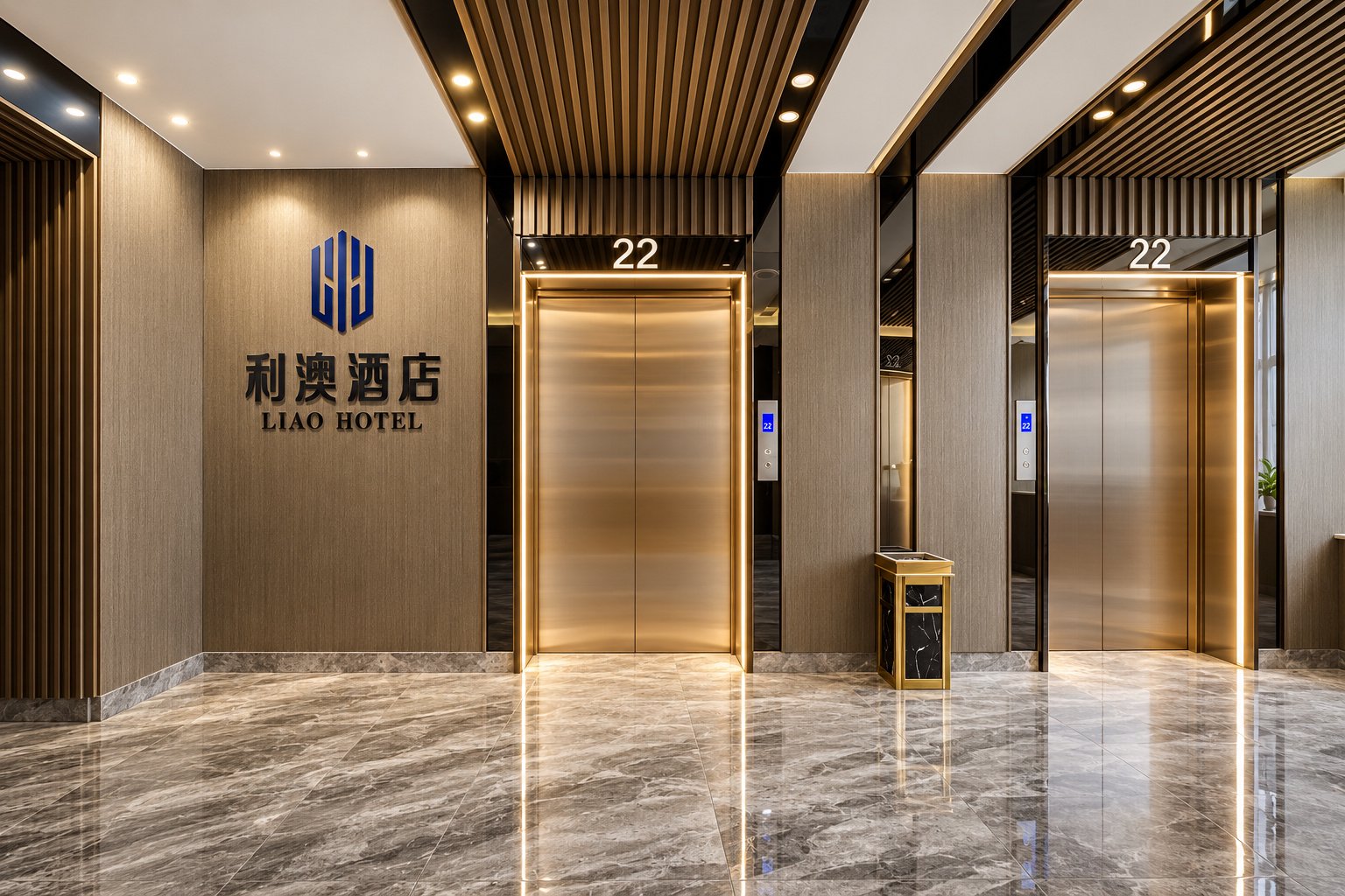 淄博利澳酒店中欧大厦A座建筑入口外景-淄博酒店摄影