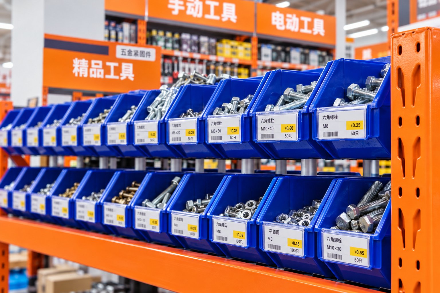 德银五金机电城螺栓紧固件商品细节-工业品商业摄影