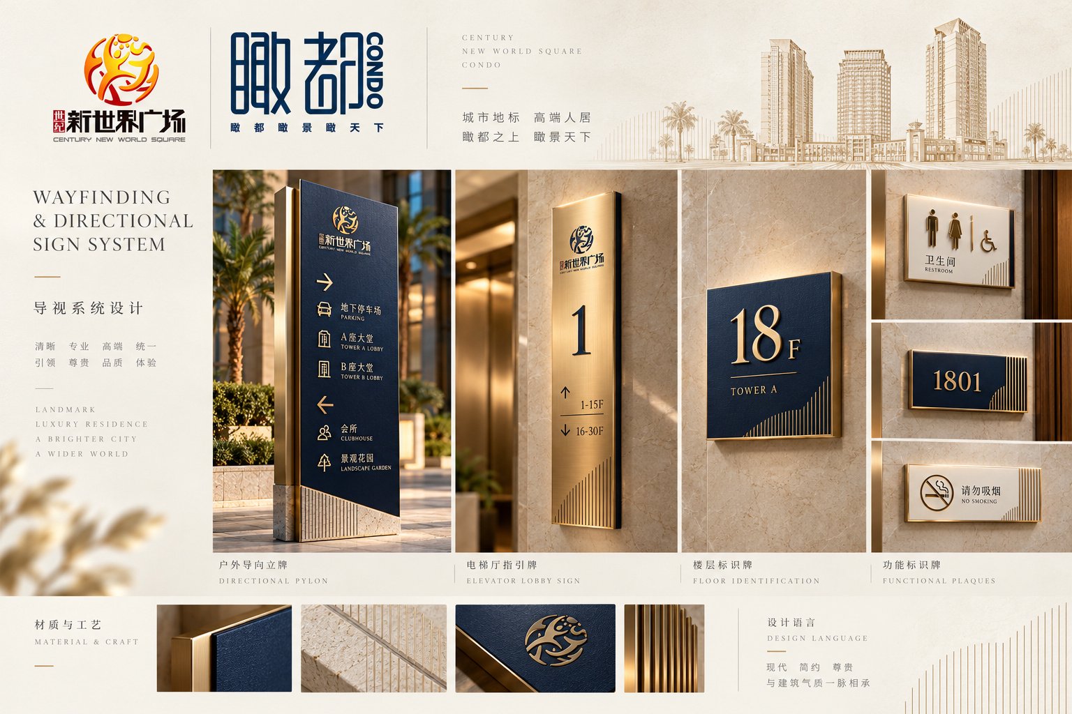 瞰都公寓VI标准色彩体系与品牌配色规范