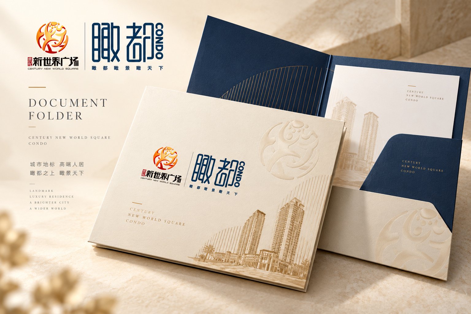 世纪新世界广场瞰都公寓VI基础与延展应用设计总览