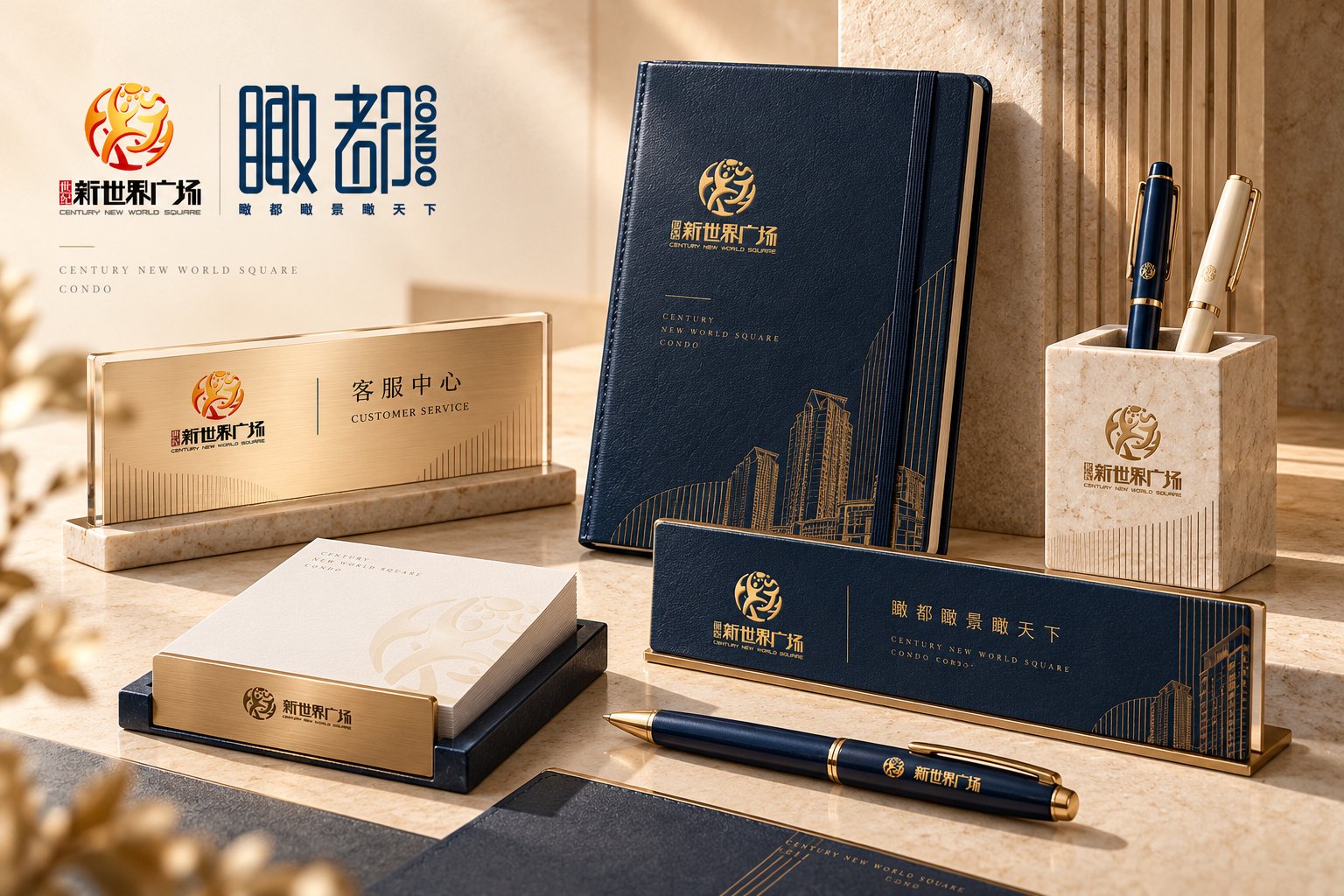 瞰都公寓地产品牌礼品袋与宣传包装VI延展设计