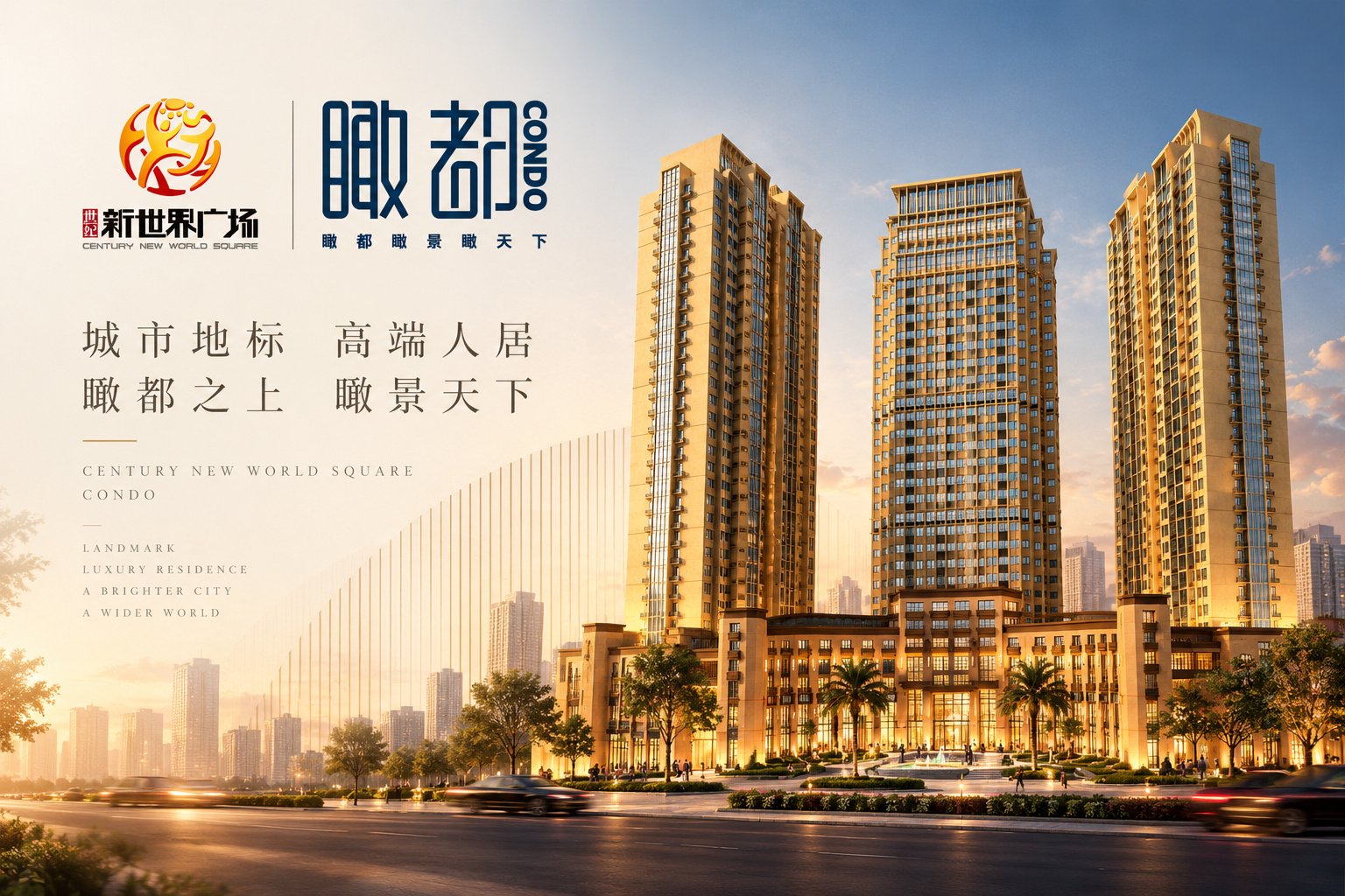 瞰都公寓品牌Logo设计推导与字体图形构成